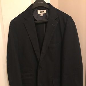 Joseph Abboud navy herringbone casual coat